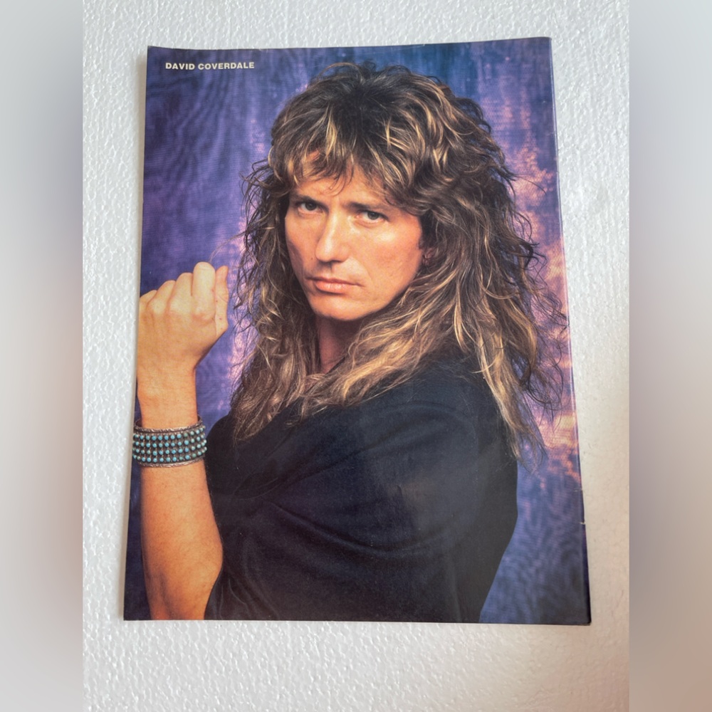 Vintage Whitesnake David Coverdale pinup
